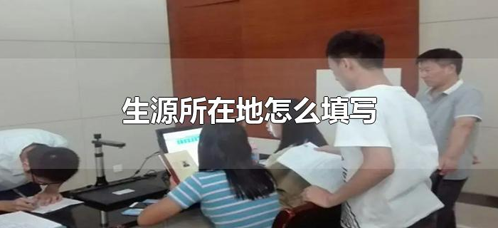 生源所在地怎么填写