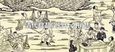 ​清代食盐实行什么销售（清代的盐业制度）