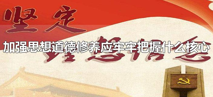 加强思想道德修养应牢牢把握什么核心