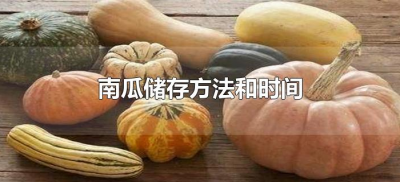 ​南瓜储存方法和时间（南瓜怎样储藏时间长）