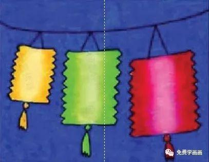 画一幅简单的灯笼怎么画(一步一步免费教你画灯笼)(11)