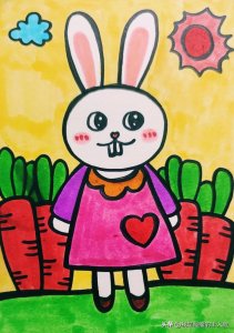 ​画好看的小兔子简笔画（新年小兔子简笔画）