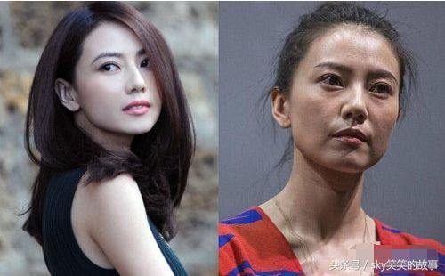 女星素颜照大全对比（看完这些女星的素颜对比照）(2)