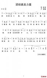 ​团结就是力量歌词完整版歌词_团结就是力量歌词全部