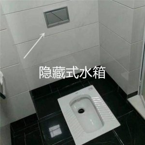 ​隐藏蹲便器水箱安装最佳效果图（蹲便器也能安装隐藏式水箱）