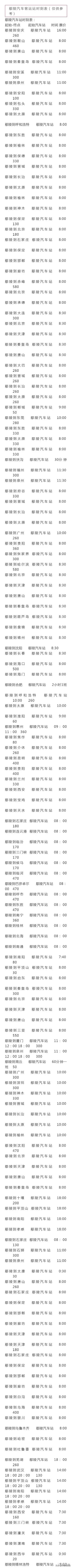 鄢陵客运恢复时间（所有鄢陵人收好鄢陵汽车站时刻表及长途客大巴车手机号出行必备）(3)