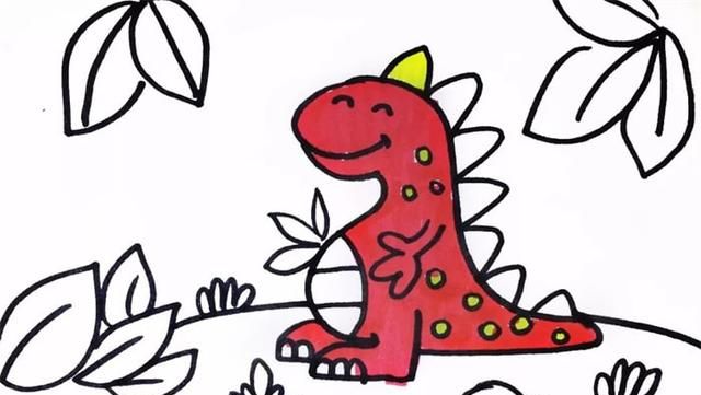 霸王龙简笔画，霸王龙的本领简笔画？图9