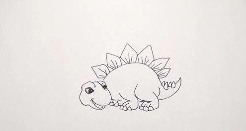 霸王龙简笔画，霸王龙的本领简笔画？图18