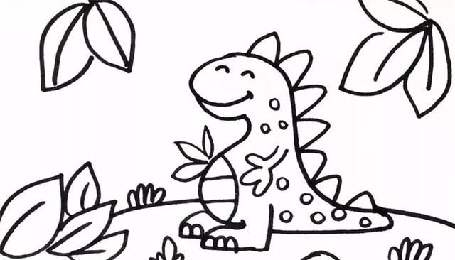 霸王龙简笔画，霸王龙的本领简笔画？图8