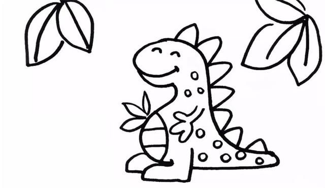 霸王龙简笔画，霸王龙的本领简笔画？图7