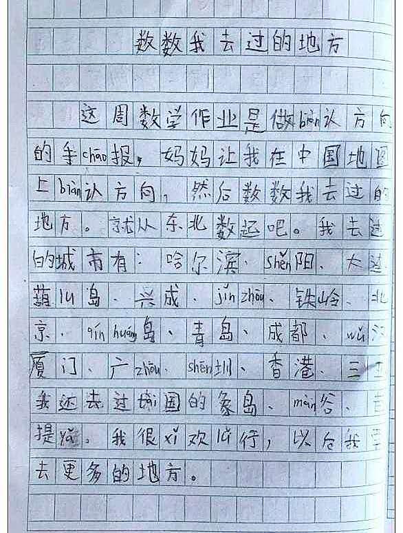 小学生周记的正确格式怎么写(二年级小学生周记)(4)