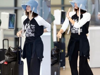 ​Lisa事件后机场素颜现身 笑容灿烂丝毫不受疯马秀风波影响