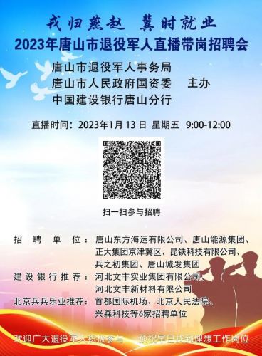 唐山招聘信息最新招聘2023(唐山招聘信息网58同城)-第2张图片-