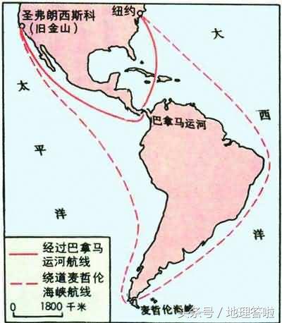 巴拿马海峡的位置(巴拿马海峡是哪两个洲的分界线)