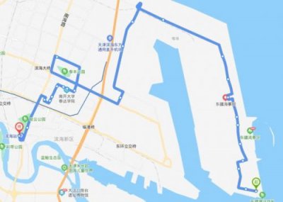 ​塘沽火车站到外滩公园公交  塘沽火车站到外滩坐几路车