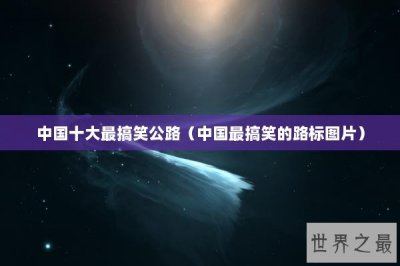 ​中国十大最搞笑公路（中国最搞笑的路标图片）