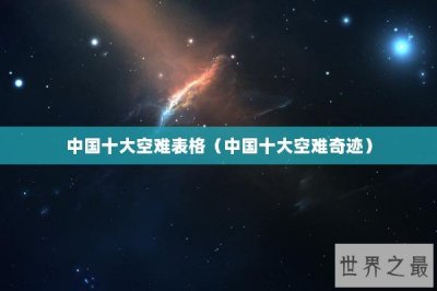 ​中国十大空难表格（中国十大空难奇迹）