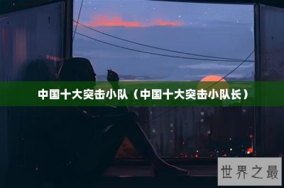 ​中国十大突击小队（中国十大突击小队长）