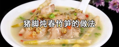 ​猪脚炖春竹笋怎么做？猪脚炖春竹笋的做法教程