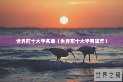 ​世界前十大学名单（世界前十大学有哪些）