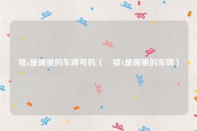 鄂a是哪里的车牌号码(鄂A是哪里的车牌)