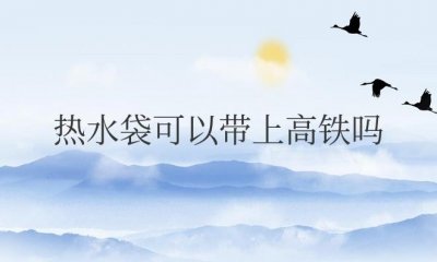 ​充电热水袋可以带上高铁吗