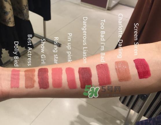 charlotte tilbury唇釉色号试色 ct唇釉试色