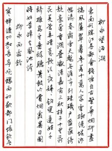 ​王德荣 钢笔行书 作品欣赏《古诗词29首》（局部）