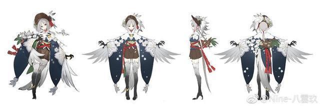 阴阳师画师八雲玖微博分享部分式神概念设计图 大家一起来看看吧