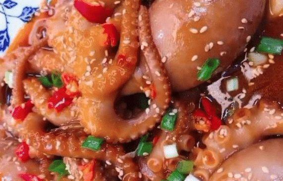 网红大爆头，红烧长腿八爪鱼，春天要吃的一道海鲜，过瘾