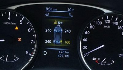 ​仪表盘上显示胎压异常怎么办