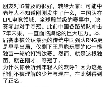 ​恭喜iG拿下总冠军！这是iG的最全科普！