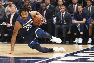 NBA明尼苏达森林狼队控球后卫-德里克·罗斯