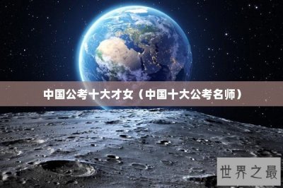 ​中国公考十大才女（中国十大公考名师）