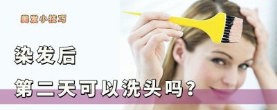 ​染发第二天就洗头了影响大吗（染完头发的隔天可以冲洗吗）