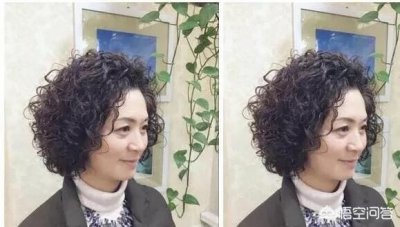 ​阿姨烫发小卷发型