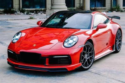 ​保时捷911、992改装泰赫雅特碳纤维包围套件上车，怎一个帅字了得