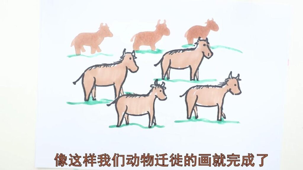 动物迁徙qq红包怎么画_简单的方法画出鸟类迁徙