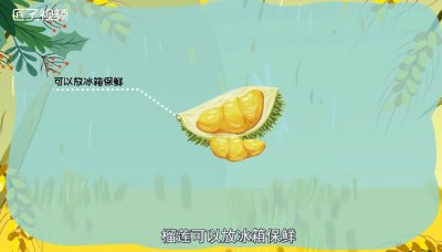 ​榴莲可以放冰箱保鲜吗