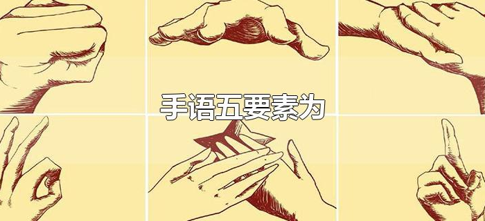 手语五要素为