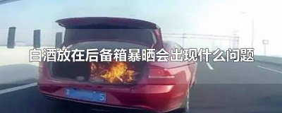 ​白酒放后备箱会挥发吗 白酒放车里暴晒有事吗
