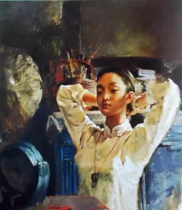 周迅18岁曾当过人体模特,每幅油画都是艺术,最后一幅牺牲有点大