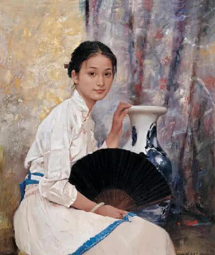 周迅18岁曾当过人体模特,每幅油画都是艺术,最后一幅牺牲有点大