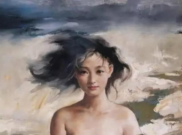 周迅18岁曾当过人体模特,每幅油画都是艺术,最后一幅牺牲有点大