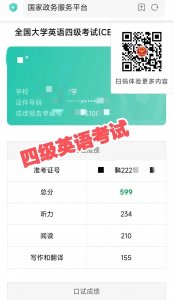 ​四级分数分配情况(最新｜四、六级英语成绩出炉，已经难过一天啦，英语成绩很重
