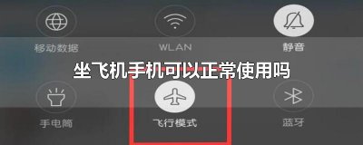 ​坐飞机手机可以正常使用吗