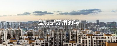 ​盐城是苏州的吗
