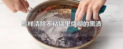 ​怎样清除不粘锅里烧糊的黑渍