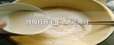 ​酵母打开半年了还能用吗