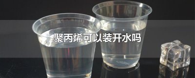 ​聚丙烯可以装开水吗